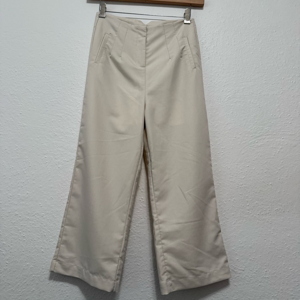 Commense high waist pants beige medium